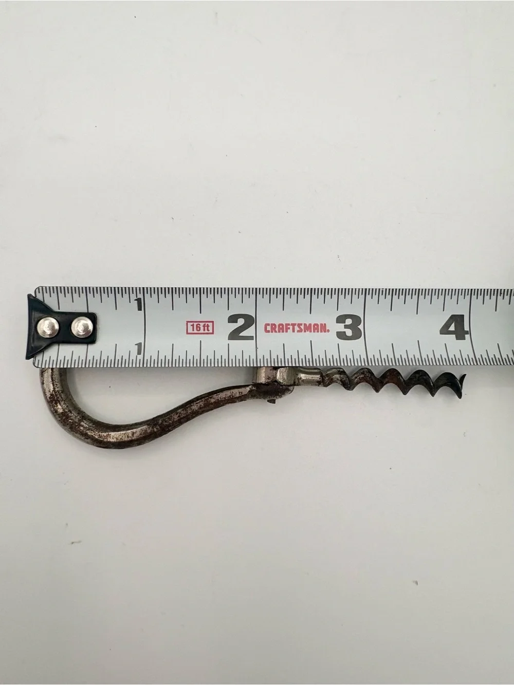 Vintage English Faceted Folding Iron Bow Corkscrew Rare Collectible 19th Century